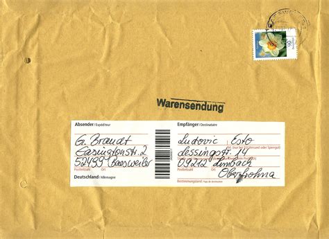 warensendung deutsche post.